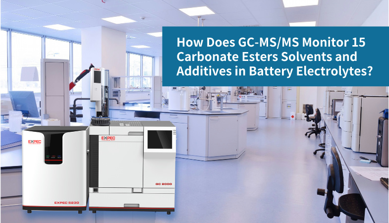 How Does GC-MS/MS Monitor 15 Carbonate Esters Solvents and Additives in Battery Electrolytes?